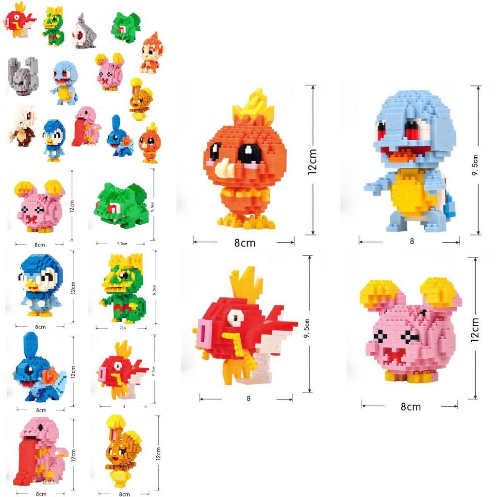 Pokmon Diamond Micro Block Toy Diy Building Kit For Creative Play