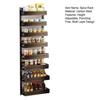 2 In 1 Over The Door Pantry Organizer, Wall Mounted Spice Rack, 6/8 Layer Design Spice Cabinet, Pantry Door Seasoning Shelves with Adjustable Basket