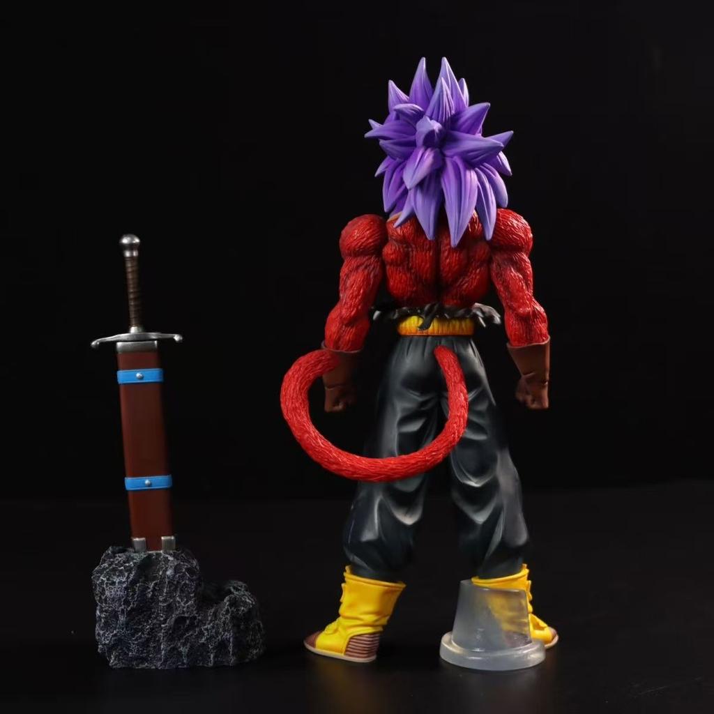 Super Saiyan 4 Trunks Dragon BallZ The Fourth Form SSj3 Wukong 510.23nch/26cm Can move PVC Provocation Battle Figure Toys Presents