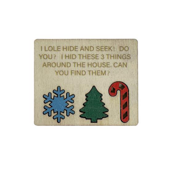 45659 Sets Christmas Hide Seek Set Snowflake Xmas Tree Crutch Shape