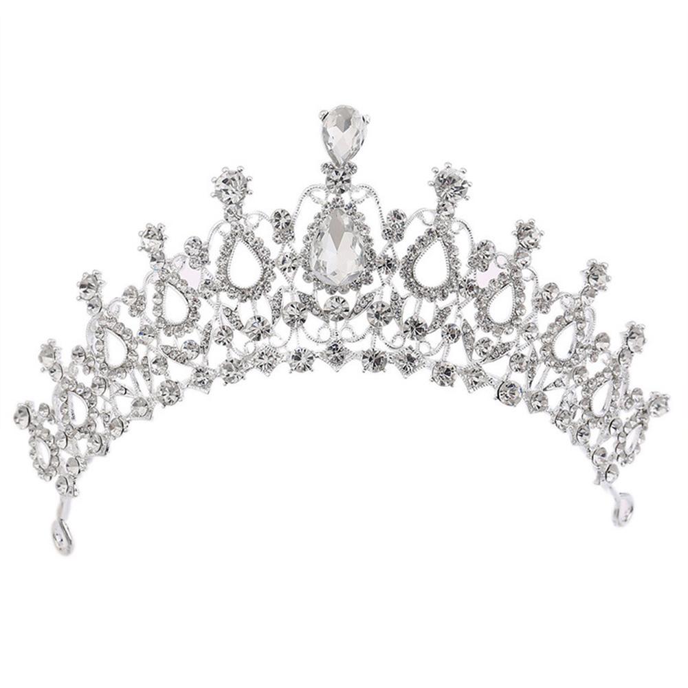 Bridal Jewelry Elegant Crown Women Stylish Headband Shimmer Rhinestone Crown