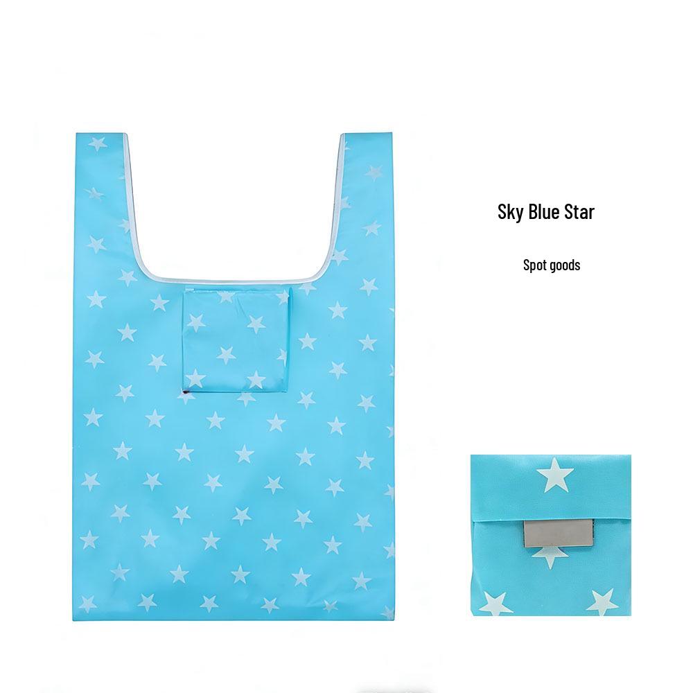 Eco-friendly Foldable Striped Tote: Large Capacity Shopping & Commuting Bag