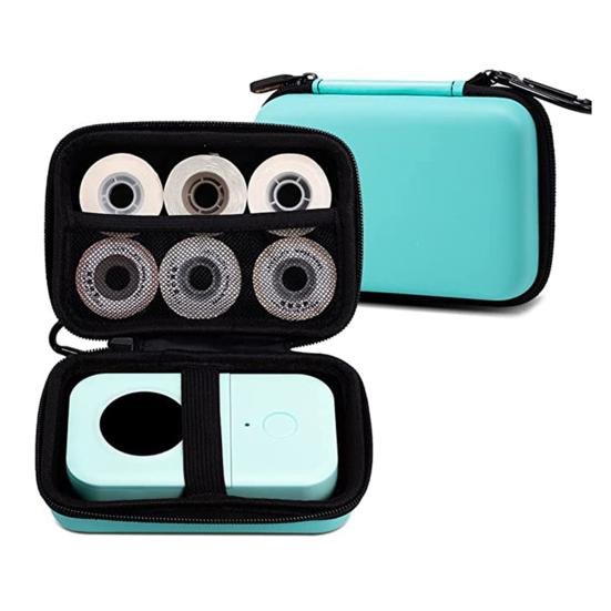 Carrying Case Label Maker Machine Organizer Large Capacity Zipper Closure Shockproof Portable Label Printer Storage Holder