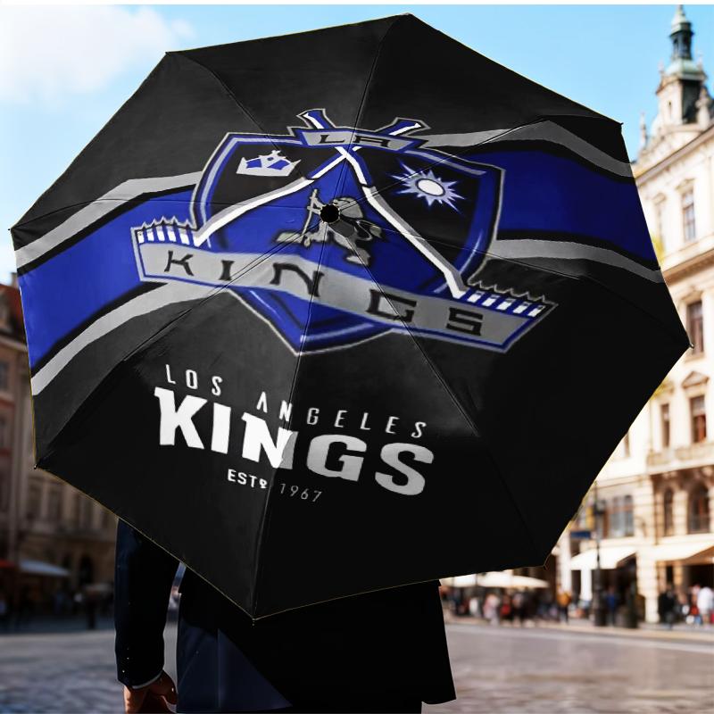 Los Angeles ice hockey Umbrella Folding umbrella, automatic umbrella 8-Frame for Travel, camping Use Gift for Halloween Christmas