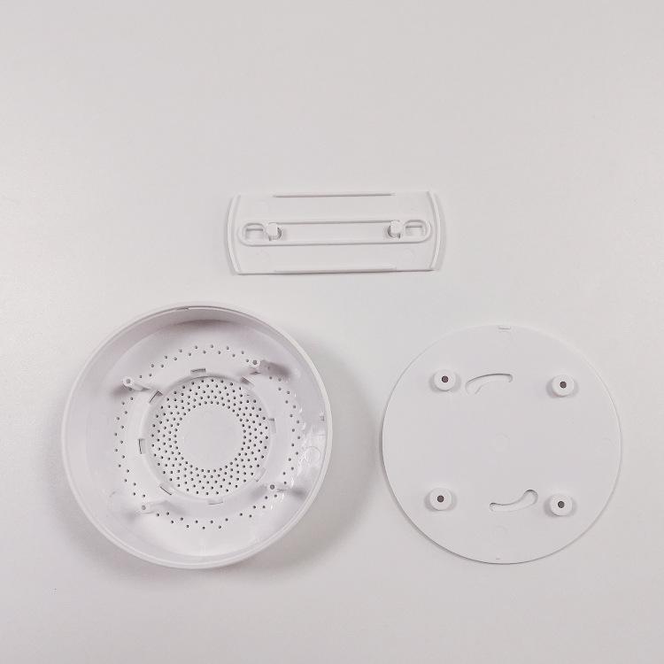 Ceiling-Mounted Smart Home Smoke and Temperature Sensor Housing