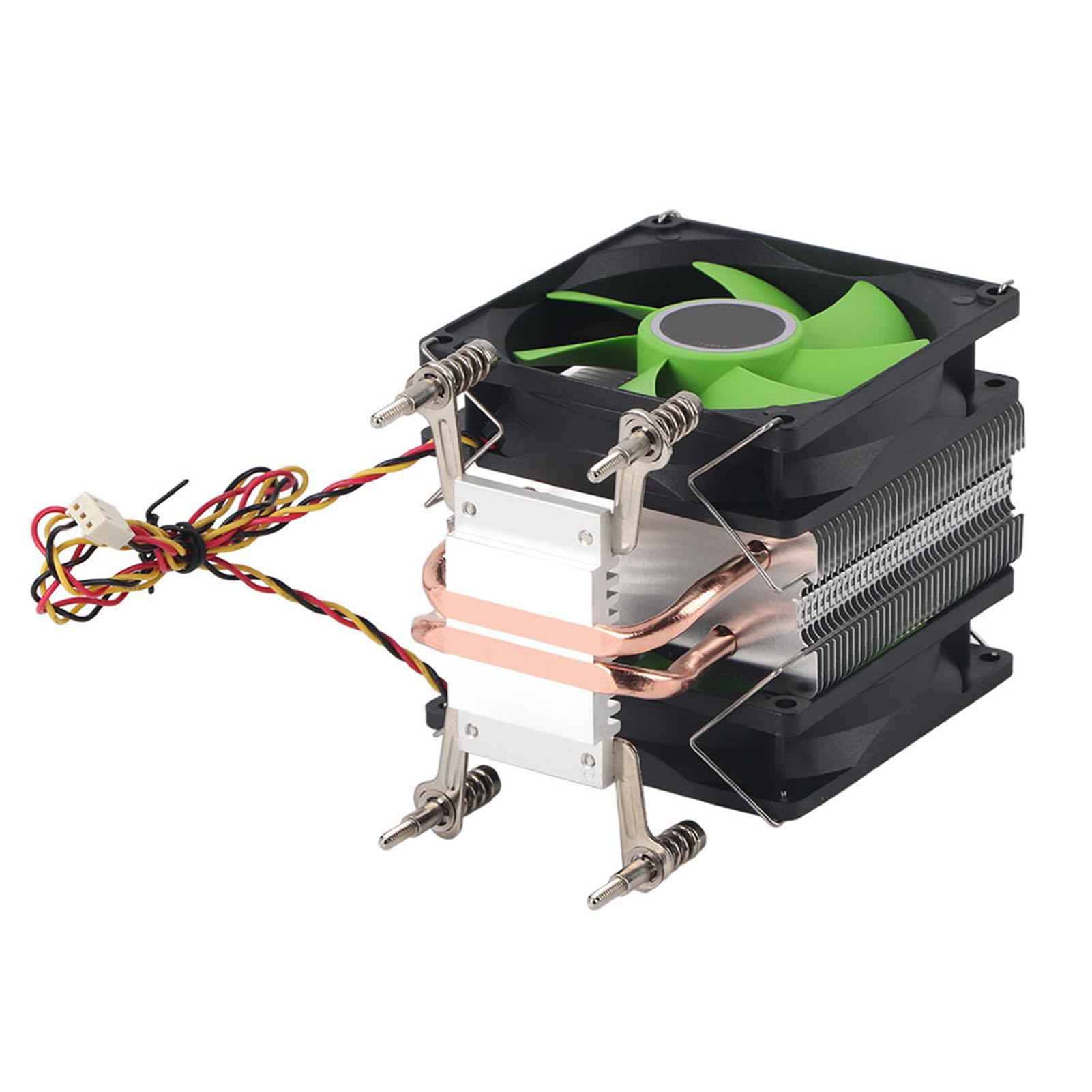

Процессорный кулер 3 провода двойной вентилятор несветовой двойной медной трубкой для AMD AMD3 AM4 FM1 FM2(3-проводной двойной