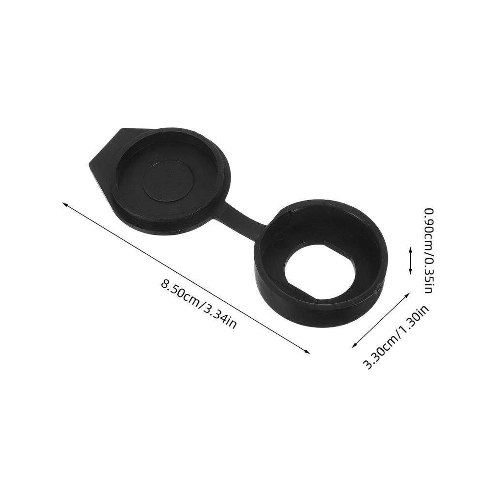 6Pcs Garbage Bin Rainproof Plastic Cover with Lock Pull Tab for Train Electric Lock Control Machines Trash Lid Protection
