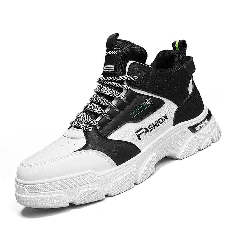 Quality Men's Shoes Winter Keep Warm Man High Top Sneakers Plush Motorcycle Snow Boots Fad Comfort Mens Ankle Boots Botas Hombre