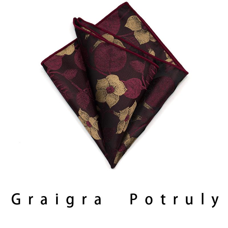 Men'S Formal Business Tie 8Cm Trend Ethnic Style Guochao Chinese Style Bow Tie Pocket Towel Set Retro Coffee