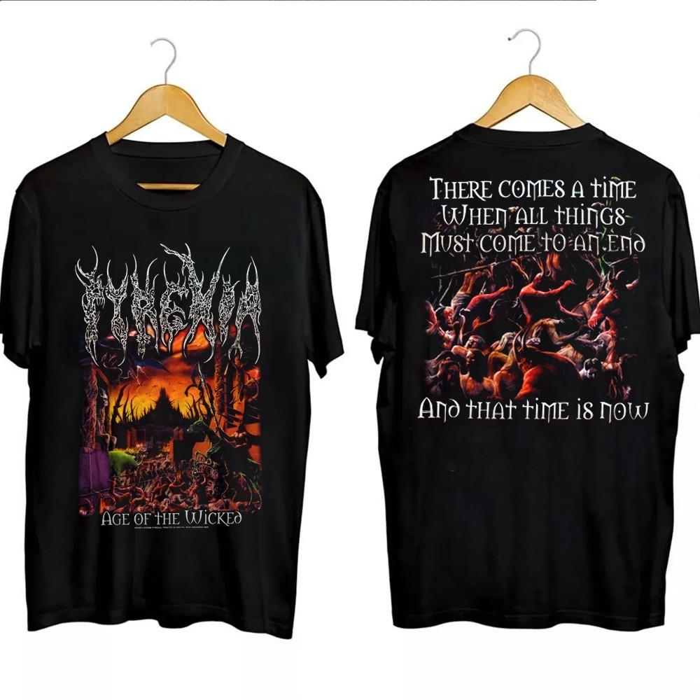 Retro Pyrexia Band Unisex Black S-235XL Shirt 20D1809 Unisex T-Shirt S