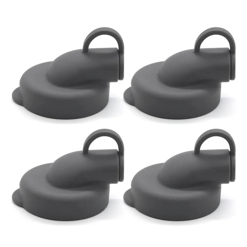 4Pcs Replacement Milk Bottle Caps Silicone Leak Proof Milk Cup Lids Spare Parts Reusable Bottle Cap Cover for Stanpac & Libbey