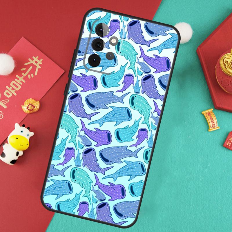 

Чехол с китовыми акулами для Samsung Galaxy A16 A17 A54 A34 A14 A15 A35 A55 A52 A12 A32 A13 A33 A53 A26 A36 A56 Samsung A24 4G