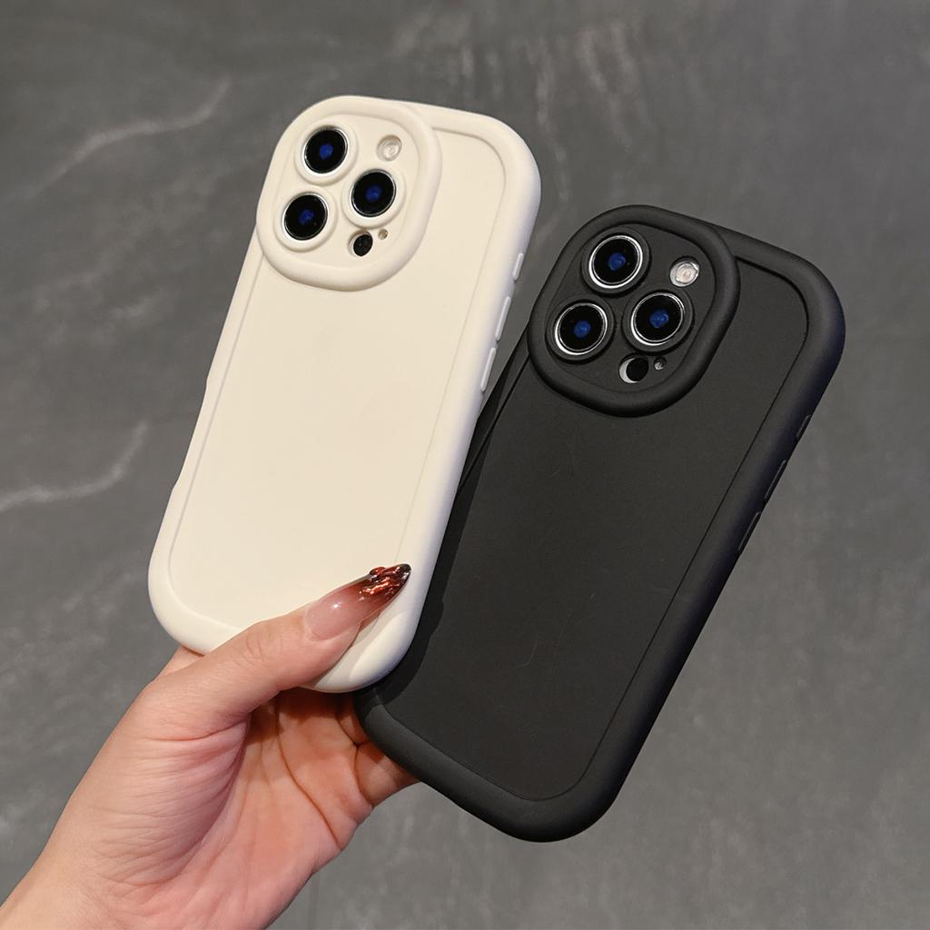 Luxury Candy Solid Color Matte Soft Silicone Phone Case For iPhone 11 14 15 16 Samsung A16 A55 Redmi 10 14C Note 11 Camera Protection Shockproof Cover