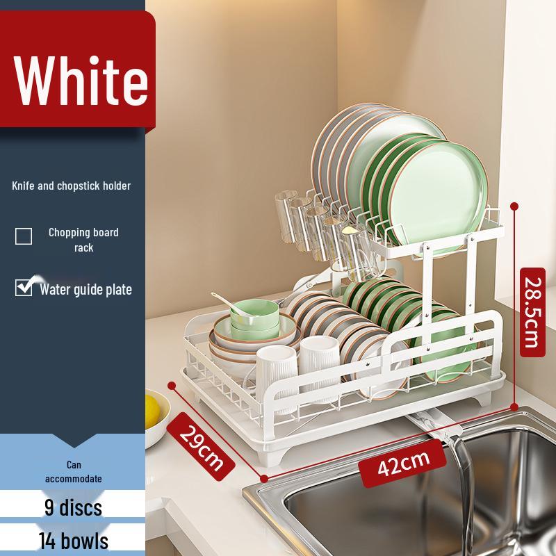 Multifunctional Kitchen Countertop Dish Rack & Drainer