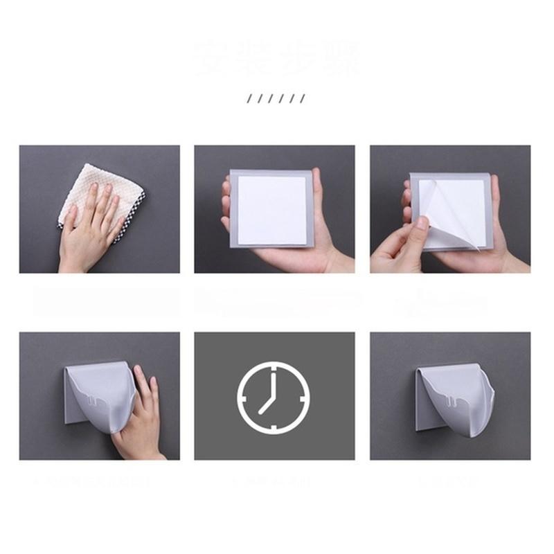 1PCS Soap Box Wall-mounted Drain Soap Holder Storage Container for Bathroom Home