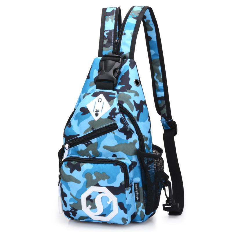 Módní Odolná Oxford Látka USB Nabíjení Lehká Kabelka Crossbody Batoh