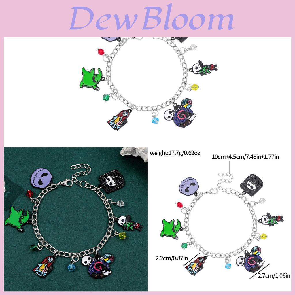 Halloween Cartoon Geistermama Armbänder Mit Legierungsanhänger Für Geschenk Und Partydekoration