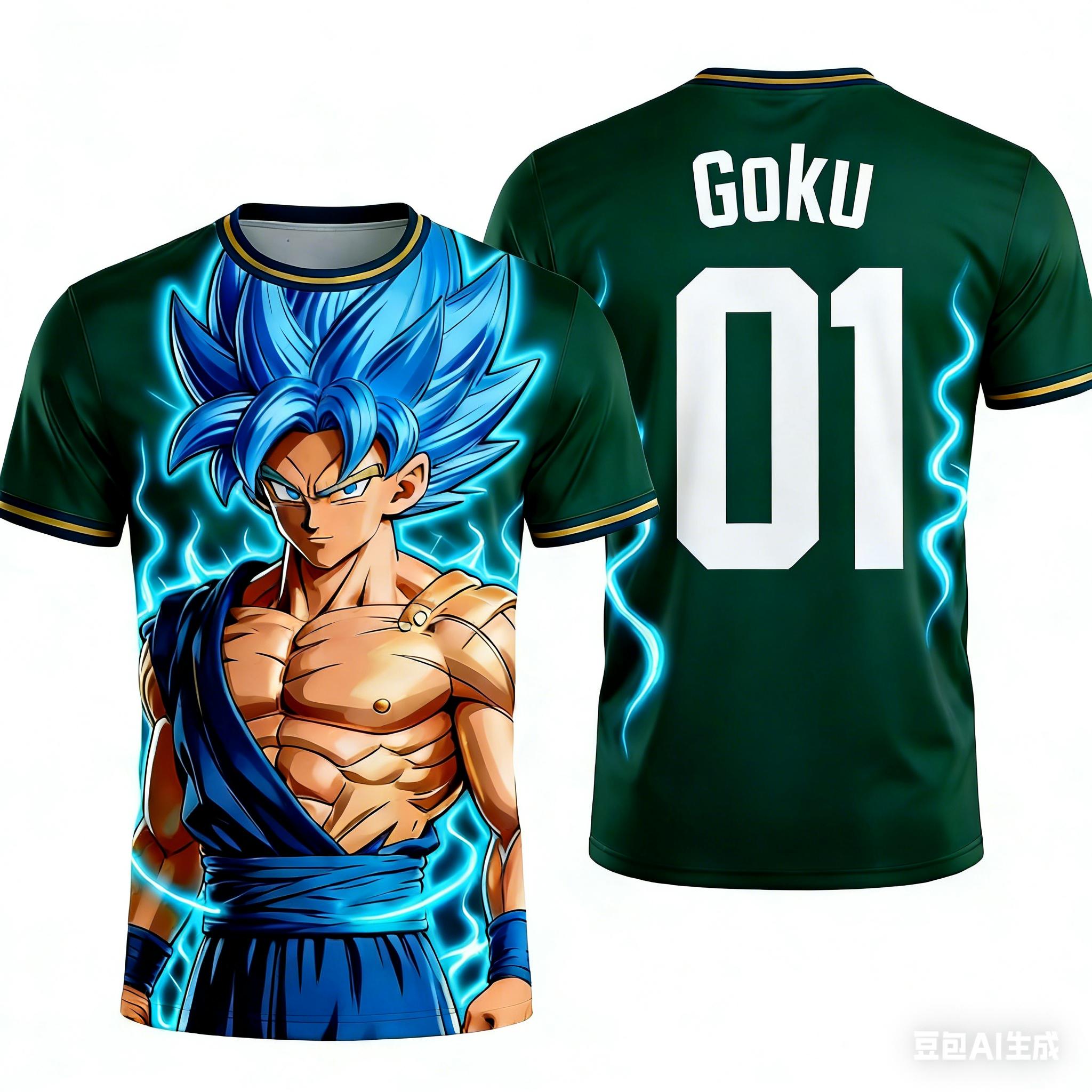 Dragon Ball Goku Classic Anime 3D Graphic Tee 2026 Summer Unisex Aesthetic Retro Streetwear Casual Top for Anime Fans All Ages S