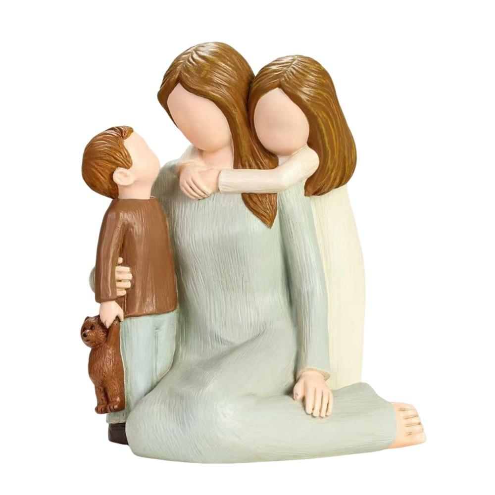 Love and Serenity Angel Ornament Resin Guardian Angel Figurine  for Valentine's Day Mother's Day