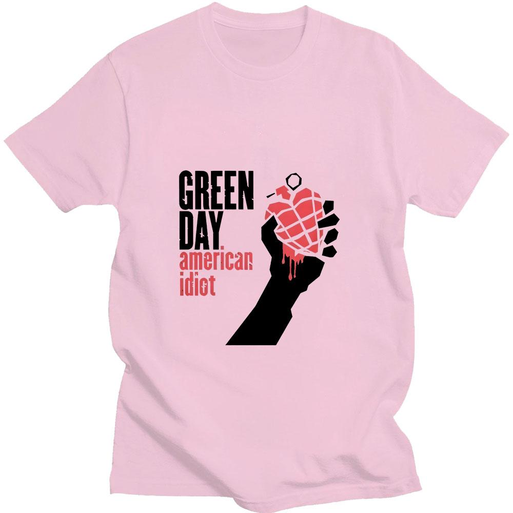 Green Day Saviour Rock Band Fashion Print TShirt  Summer Fashion HipHop Mens TShirt  HighQuality Pure Cotton Short Sleeve