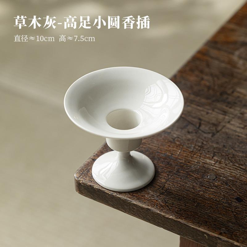 Plant Ash High Foot Incense Holder Incense Waterfall Incense Burners Stand For Incense Consecrate Censer Tableware Ornaments