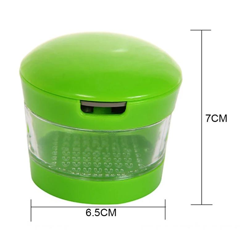 Multi-functional Small Mini Garlic Cutter Creative Garlic Vegetable Cutter Kitchen Tool Garlic Puree Container Home Accessories