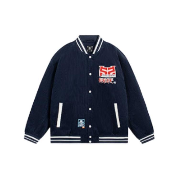 Li-Ning BadFive Graphic Cotton Baseball Jacket Black Men s AJMS113-1 L