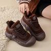 2025 inverno nuovi stivaletti casual da donna retrò versatili scarpe alte leggere a suola morbida velluto termico scarpe di cotone