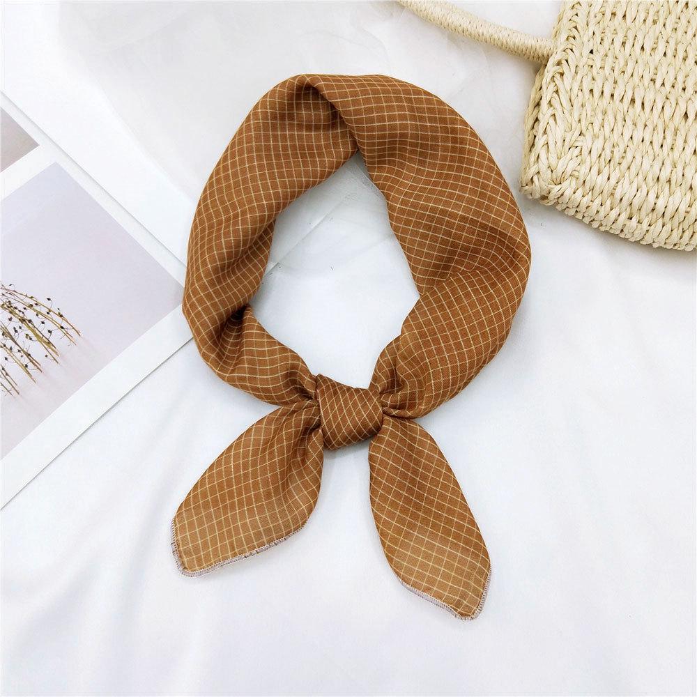 Versatile Cotton Linen Silk Scarf: Spring & Autumn Unisex Small Square Neck & Head Accessory