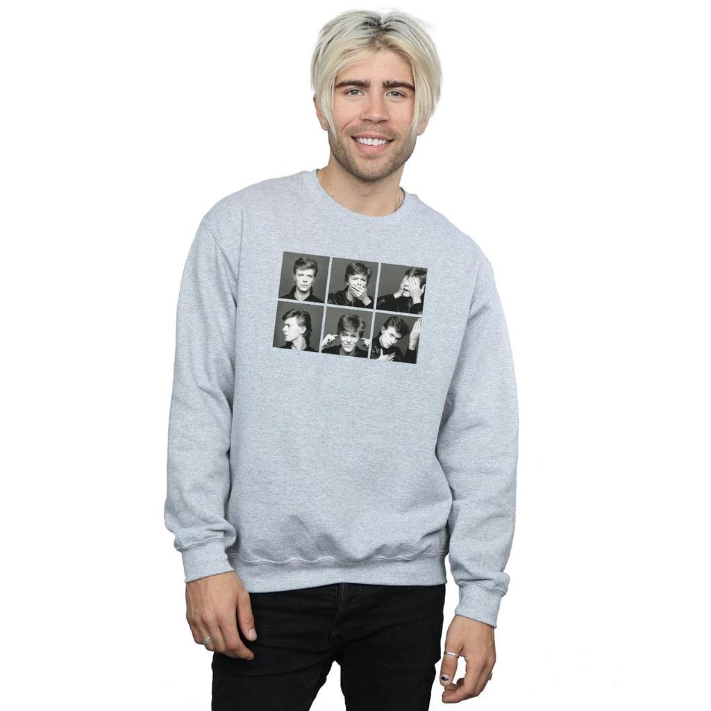 David Bowie Mens Photo Collage Sweatshirt