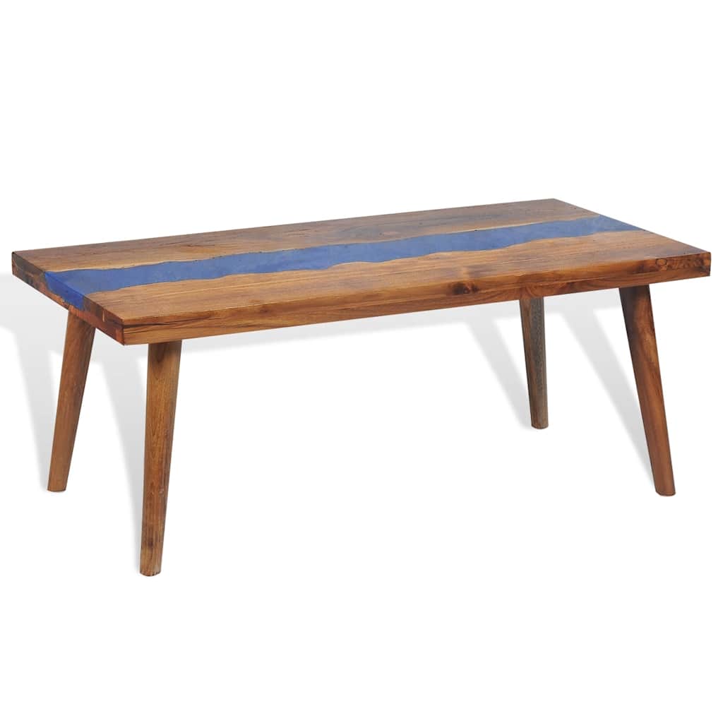 Teak Resin Coffee Table 100 x 50 x 40 cm