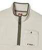 Beyond Closet [Collection Line] Retro Pop Detail Half Zip-Up Vest Ivory