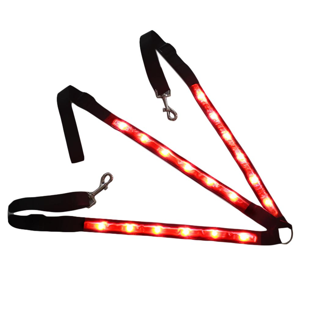 LED Light Horse Breastplate Collar Adjustable Visibility Tack Equestrian Safety Gear With 3 Lighting Modes For Riding Show