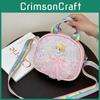 Bow Cute Cartoon Girl Pattern Childrens Shoulder Bag With Sequins Design