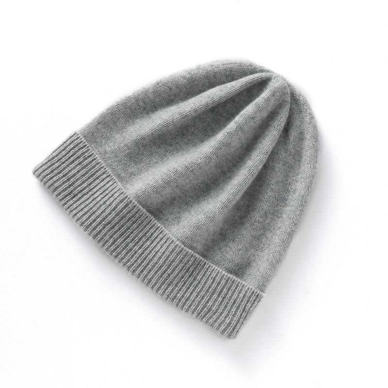 Soft Cashmere Autumn and Winter New Style Unisex Casual Ear Protection Pile Hat Cuffed Fashionable Knitted Hat