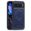 For Google Pixel 10 Pro XL Case Compatible with MagSafe Kickstand Leather Phone Back Cover