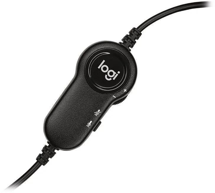 Słuchawki z mikrofonem Logitech H151 czarne