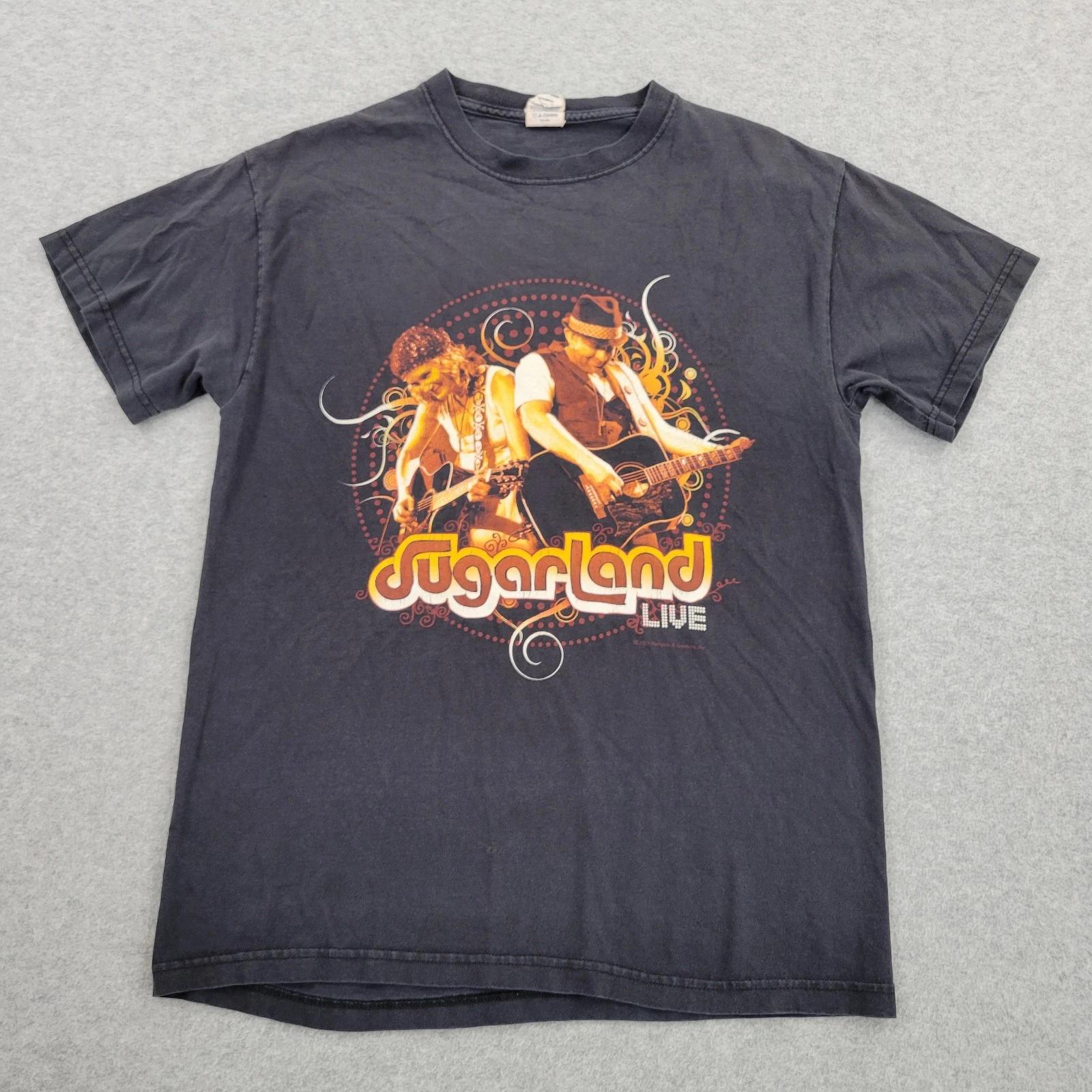 Sugarland Live Shirt Mens Medium Black Magnum Weight Graphic S
