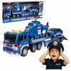 [PACZB] Police Truck with Motor + Helicopter Car LED Sound Z2364