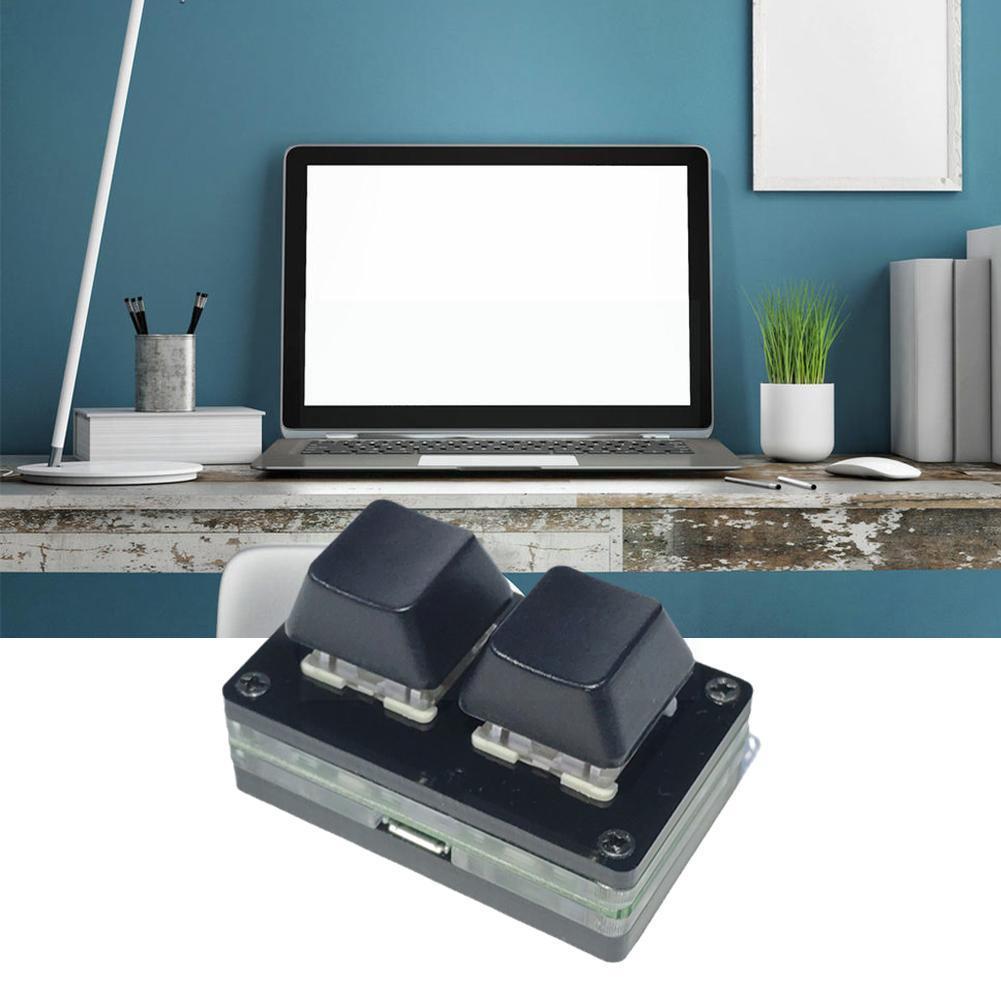 Ecarke Teclado Para Juegos De 2 Teclas, Mini Teclado USB De