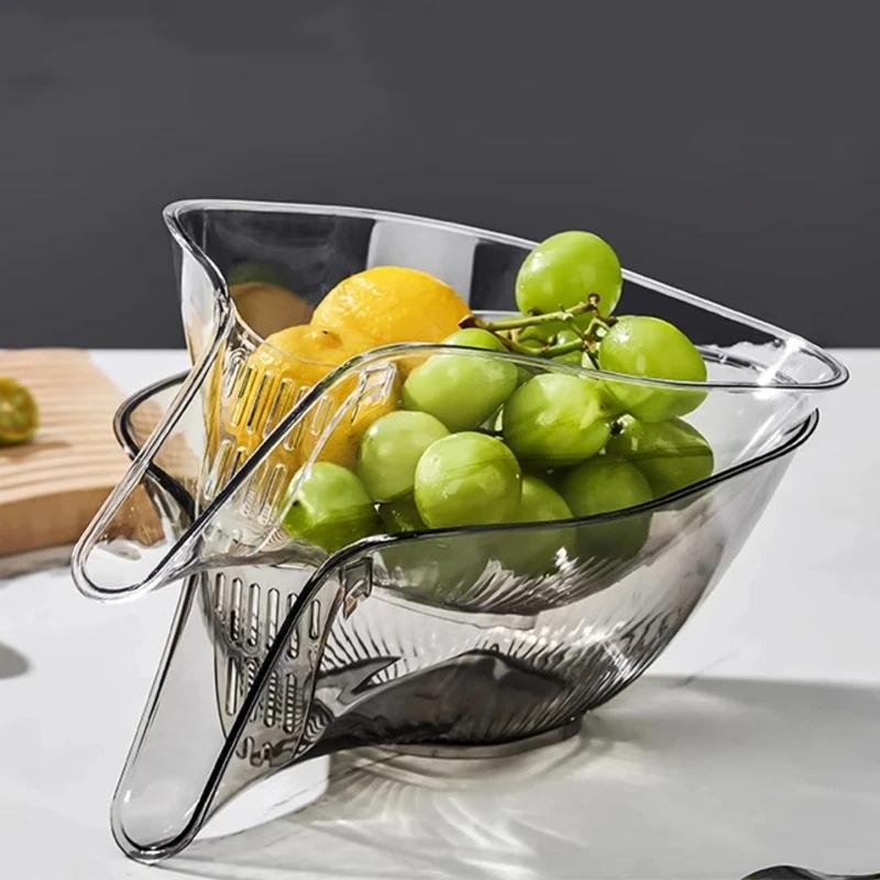 Multi-functional Drain Basket Sink Kitchen Sink Strainer Basket PP/PET Sink Washing Basket Home Organizer Drain Fruit Strainer