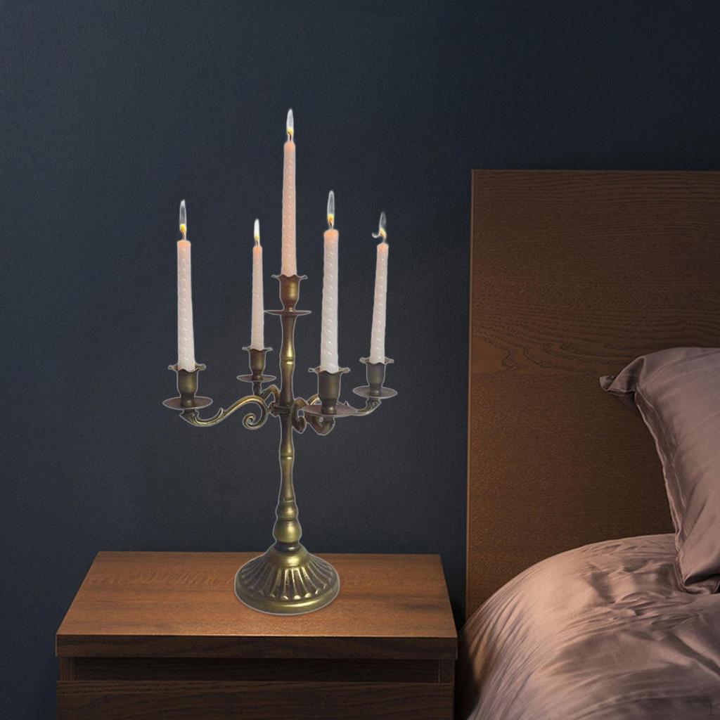 Multi Arms Candle Holder Candleholder Centerpiece Retro Romantic Candlelight Stand Candlestick