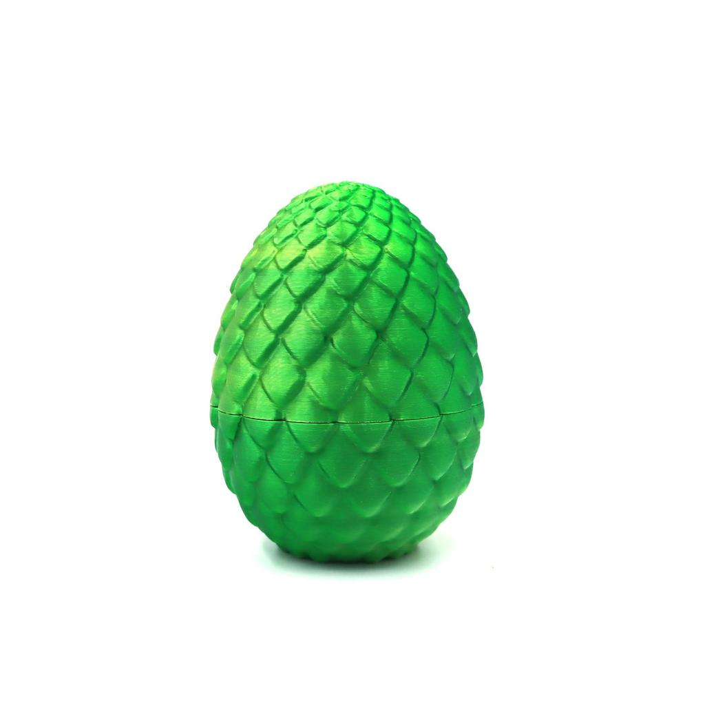 3D Printed Articulated Chinese Dragon Egg Ornament - Toy Figurine Gift Handicraft