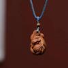 Indian Sandalwood Nine-Tailed Fox Prayer Beads Necklace Pendant