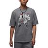 Jordan Round Neck Fashion Versatile Short Sleeve T-Shirt Men Tops Carbon-Gray Black HJ2930-091