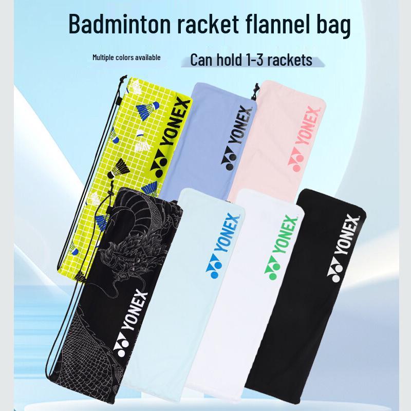 Yonex BA248 Originální flanelový obal se stahovací šňůrkou na badmintonovou raketu (Raketa není součástí dodávky)
