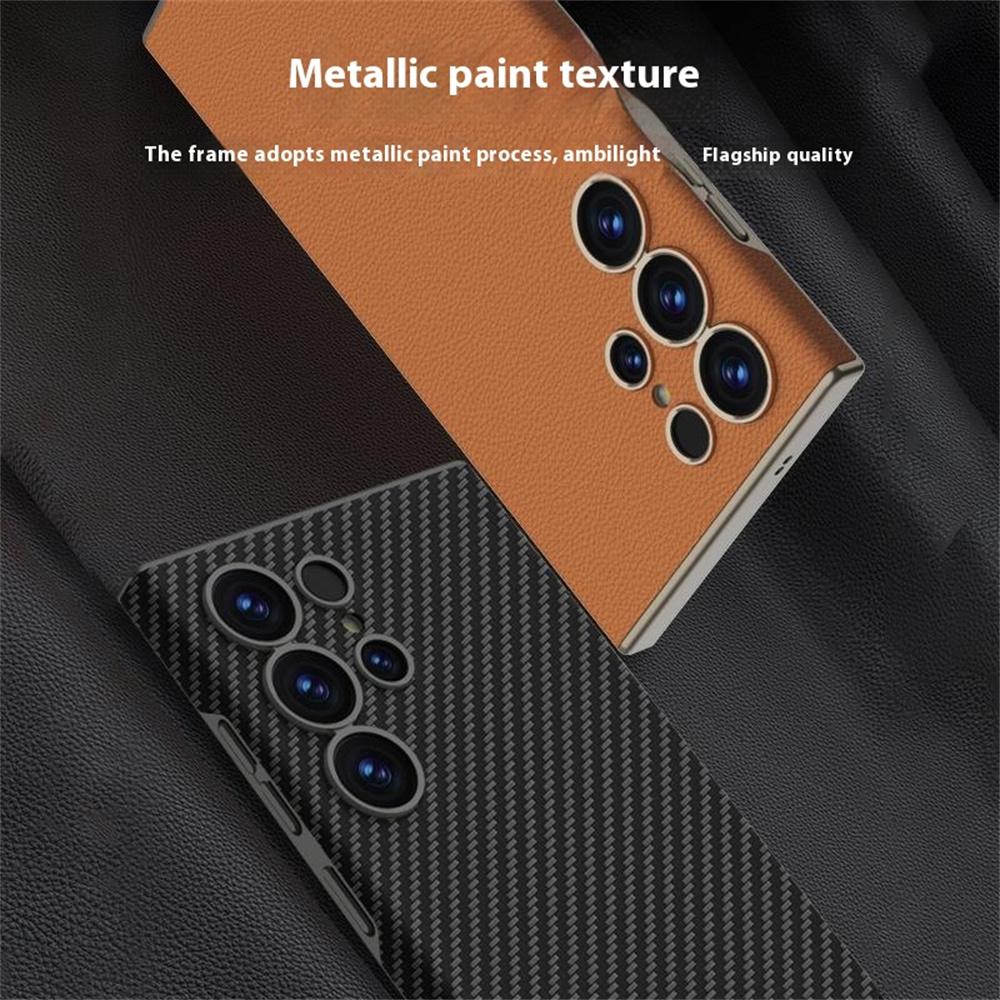 

For Samsung Galaxy S25 Ultra Case Skin Touch PC+PU Slim Phone Cover Titanium Grey