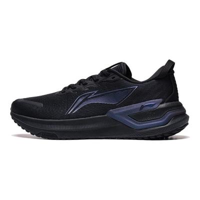 Li Ning Yue Ying 3.0 Stoßdämpfung Rutschfest Abriebfest Low-Top Laufschuhe Herren Sneaker Schwarz Blau ARHT019-8