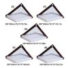 50cm Spaced Eyelets 0.3mm Clear Waterproof Sheet Weatherproof Sunshades Cloth For Gardening Camping And Patios Shelter