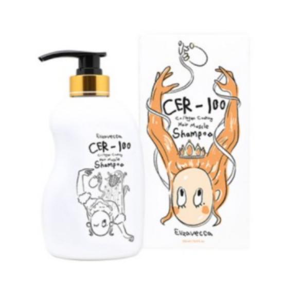 Elizavecca CER-100 Kollagen-Beschichtung Haar-Muskel Shampoo 500ml Spülung 500ml Kur 100ml